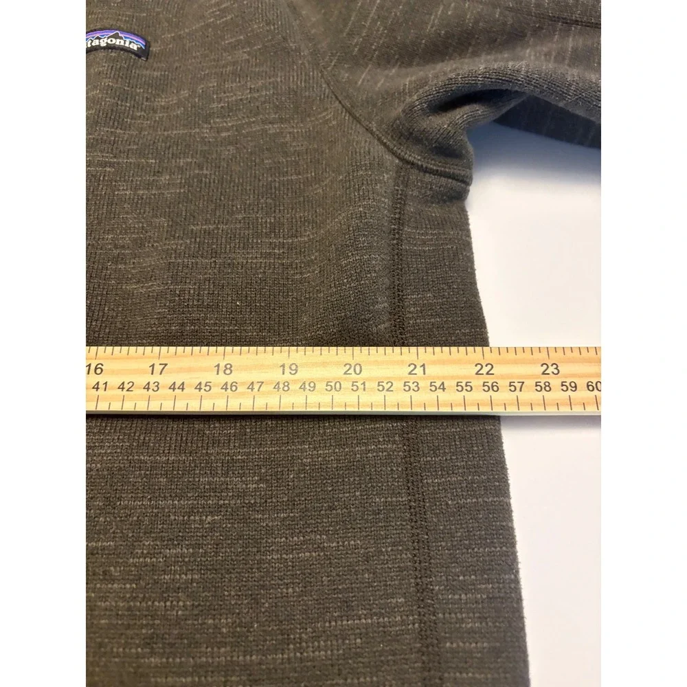 Patagonia Sweater Mens Large Brown Quarter Zip Fleece Pullover